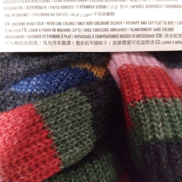 Abercrombie and Fitch Striped Metallic Tie Back Sweater Small - Picture 7 of 7